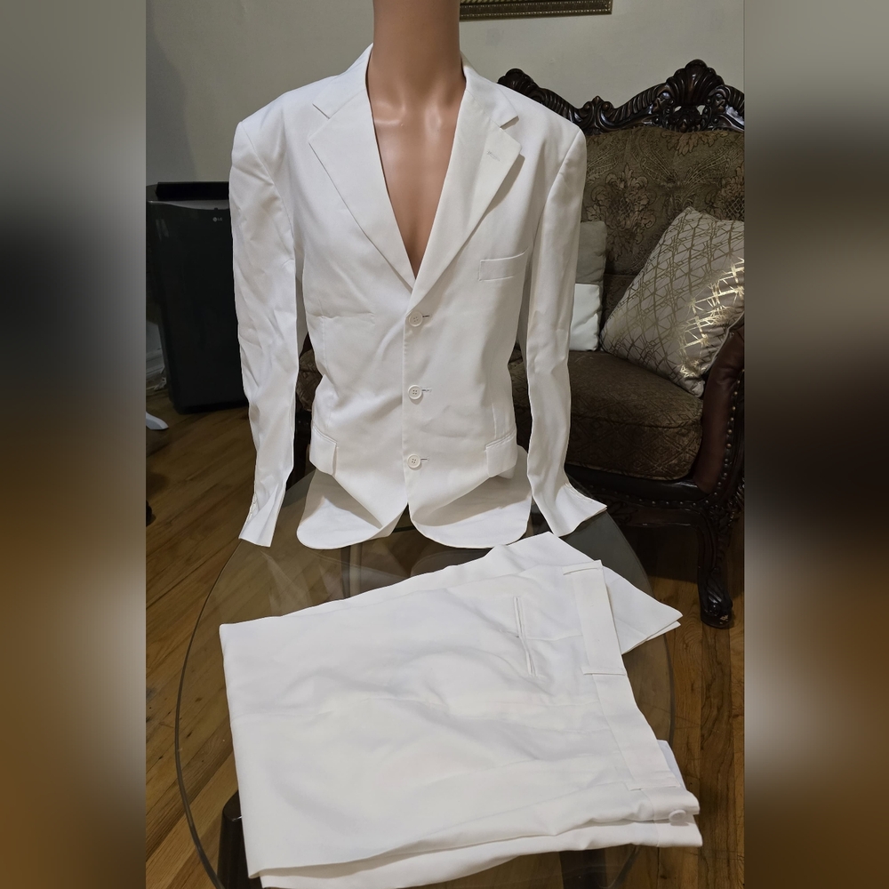 Men's White Blazer Suit